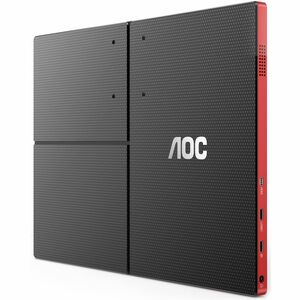 AOC AGON 16G3 16" Class Full HD Monitor LED para jogos - 16:9 - Preto mate, Vermelho - 39,6 cm (15,6") Viewable - Tecnolog