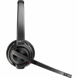 Poly Savi 8220 UC Wireless On-ear, Over-the-head Stereo Headset - Black - Microsoft Teams Certification - Binaural - Supra