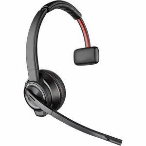 Poly Savi 8200 Office 8210 Wireless Helmet Mono Headset - Black - Monaural - Circumaural - 18000 cm - Bluetooth - 32 Ohm -