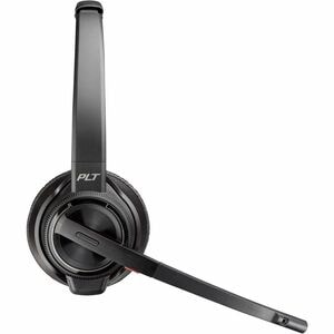 Poly Savi 8200 Office 8220-M Kabellos Hinter dem Kopf Headset - Schwarz - Binaural - Ohraufliegend - 18000 cm Reichweite -