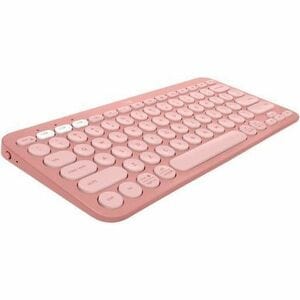 TECLADO SEM FIO BT LOGITECH PEBBLE KEYS 2 K380S ROSA B