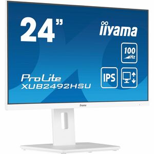 iiyama ProLite XUB2492HSU-W6 24 Zoll Class Full HD LED-Monitor - 16:9 Format - mattweiß - 60,5 cm (23,8 Zoll) Viewable - I
