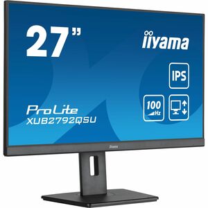 iiyama ProLite XUB2792QSU-B6 27 Zoll Class WQHD LED-Monitor - 16:9 Format - Mattschwarz - 68,6 cm (27 Zoll) Viewable - IPS