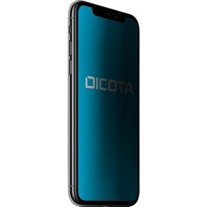 Dicota Secret PET (Film), Silicone Privacy Screen Protector - Transparent - For 14.7 cm (5.8") LCD iPhone X - Scratch Resi