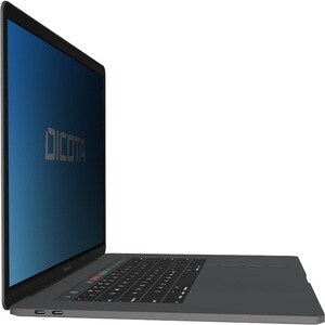 Dicota Secret Silicone, Polyethylene Terephthalate (PET) Privacy Screen Protector - Black - For 38.1 cm (15") LCD MacBook 