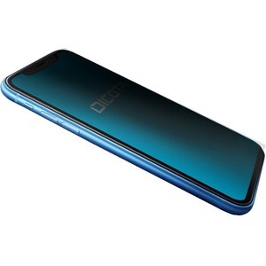 Dicota Secret Silicone, Polyethylene Terephthalate (PET) Privacy Screen Protector - Black - For LCD iPhone XR - Scratch Re