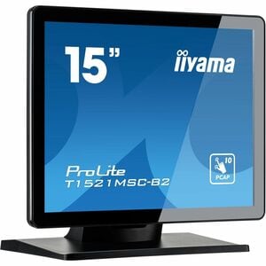 Écran tactile LCD iiyama ProLite T1521MSC-B2 15" Class - 4:3 8 ms - 38,1 cm (15") Viewable - Dalle à Technologie Capacitiv