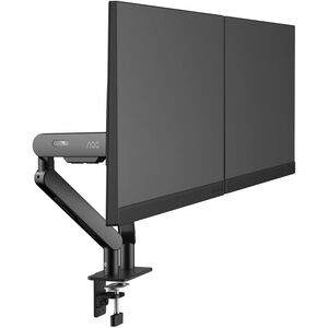 Bras support d'écran AOC AM420B pour Moniteur - Noir - Réglable en hauteur - 2 Écran(s) supportés - 43,2 cm à 86,4 cm (34 