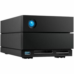 LaCie 2big Dock STLG48000400 2 x Total Bays DAS Storage System - 48 TB HDD - 48 TB Installed HDD Capacity - Thunderbolt 4 