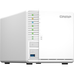 QNAP TS-364-8G SAN/NAS Storage System - Celeron N5095 Quad-core (4 Core) - 3 x HDD Supported - 0 x HDD Installed - 3 x SSD