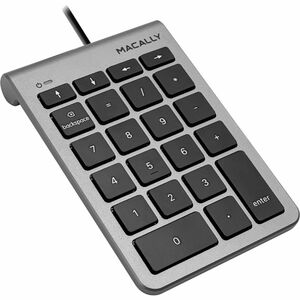 Macally Keypad - Cable Connectivity - USB Type C Interface - 22 Key(s) - Mac OS X 10.6 Snow Leopard, Windows 7, Windows 8,
