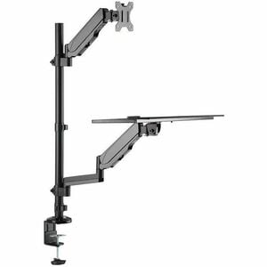 Neomounts Desk Mount for Workstation - Black - Height Adjustable - 1 Display(s) Supported - 43.2 cm to 81.3 cm (32") Scree