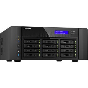 QNAP TS-h1290FX-7302P-128G SAN/NAS Storage System - AMD EPYC 7302P Hexadeca-core (16 Core) - 12 x HDD Supported - 0 x HDD 