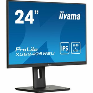 Moniteur LED iiyama ProLite XUB2495WSU-B7 24" Class WUXGA - 16:10 - Noir mat - 61,2 cm (24,1") Viewable - Technologie IPS 