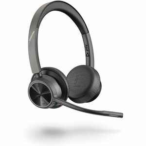 Poly Voyager 4300 UC 4320 Kabel/Kabellos Auf den Ohren, Kopfbügel Stereo Headset - Schwarz - Microsoft-Teams-Zertifizierun