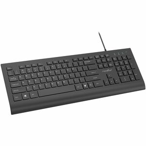 Rocstor Premium K10 USB Wired Keyboard - 104 Key Function - Cable Connectivity - USB Type A Interface - 104 Key(s) - Windo