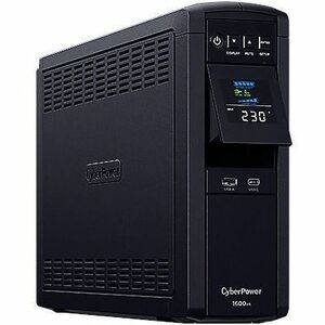 CyberPower PFC Sinewave CP1600EPFCLCD-UK Line-interactive UPS - 1.60 kVA/1 kW - Tower - AVR - 8 Hour Recharge - 2.60 Minut
