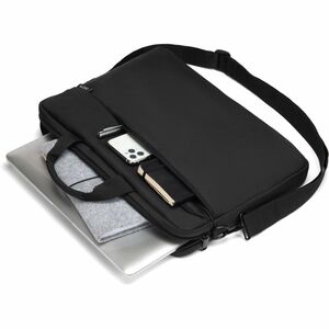 Dicota Slim Case ONE Tasche für 33 cm (13 Zoll) bis 35,8 cm (14,1 Zoll) Notebook - Schwarz - 300D Polyethylene Terephthala