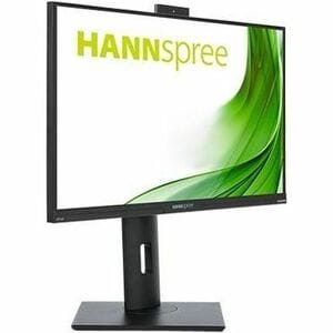 Hannspree HP240WJB 24" Class Webcam Full HD LED Monitor - 16:9 - Black - 60.5 cm (23.8") Viewable - Vertical Alignment (VA