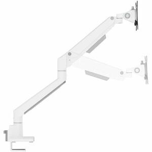 Neomounts NEXT Slim Mounting Arm for Monitor - White - Landscape/Portrait - Height Adjustable - 2 Display(s) Supported - 4