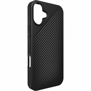 ZAGG Luxe Snap Case for Apple iPhone 16 Plus Smartphone - Ripple Pattern, Textured Edges - Black - Drop Resistant, Anti-sl