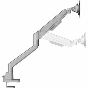 Neomounts NEXT Slim Mounting Arm for Display Screen, Flat Panel Display, Curved Screen Display, Monitor - Silver - Height 