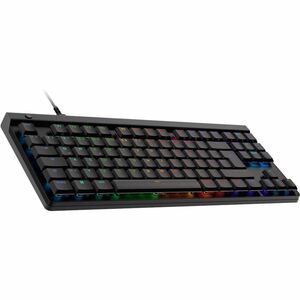 Logitech G G515 TKL Gaming Keyboard - Cable Connectivity - USB Interface - RGB LED - German - QWERTZ Layout - Black - Tact