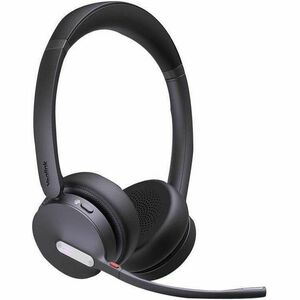 Yealink WH64 Kabellos Kopfbügel, Auf den Ohren Stereo Headset - Schwarz - Microsoft-Teams-Zertifizierung - Binaural - Ohra
