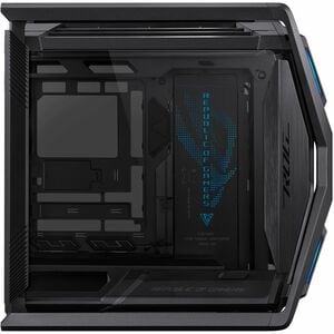 ROG Hyperion GR701 BTF Edition E-ATX computer case motherboard hidden connectors design support 420 mm dual radiator suppo