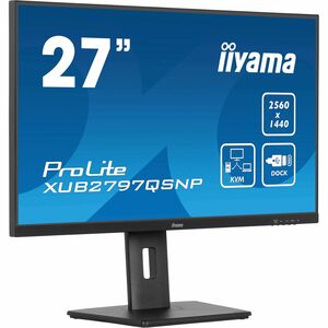 iiyama ProLite XUB2797QSNP-B1 27 Zoll Class WQHD LED-Monitor - 16:9 Format - Mattschwarz - 68,6 cm (27 Zoll) Viewable - IP