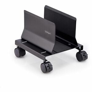 StarTech.com Computer Tower Cart, Rolling CPU Caddy on Wheels, Max 46.3lb/21kg, Adjustable PC Case Mount, Floor Stand Doll