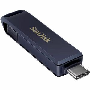 SanDisk SDIXD0N-128G-GN6NE 128 GB Lightning, USB 3.2 (Gen 1) Type C Flash Drive - Metallic - 90 MB/s Read Speed - 10 MB/s 