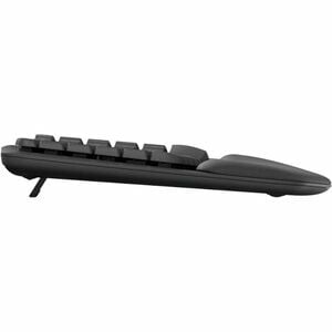 Logitech Wave Keys Keyboard - Wireless Connectivity - Bluetooth - 32.81 ft - USB Interface - ChromeOS, Windows 10, Windows