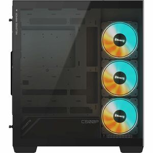 Gigabyte C500 PANORAMIC STEALTH Gaming Computer Case - Mini ITX, Micro ATX, ATX Motherboard Supported - Mid-tower - Temper