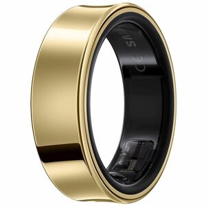 Samsung Galaxy Ring, Size 8, Titanium Gold - Finger - Accelerometer, PPG Sensor, Temperature Sensor - Phone, Camera - Slee