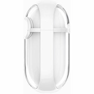 Spigen Ultra Hybrid Carrying Case Apple AirPods 4 - Jet White - Scratch Resistant - Polycarbonate Body - Carabiner Clip - 