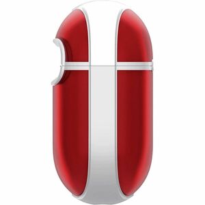 Spigen Classic C1 Charging Case Apple AirPods 4 - Ruby - Polycarbonate, Thermoplastic Polyurethane (TPU) Body - Carabiner 