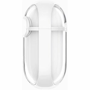 Spigen Ultra Hybrid Carrying Case Apple AirPods 4 - Jet White - Scratch Resistant - Polycarbonate Body - Carabiner Clip - 