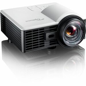 Optoma ML1050STi 3D Ready Short Throw DLP Projector - 16:10 - White, Grey - Front - 20000 Hour Normal Mode - 20,000:1 - 10