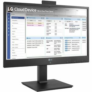 LG 24CR661W-BR All-in-One Thin Client - Intel Pentium N6005 Quad-core (4 Core) 2 GHz - Matte Black - Intel Chip - 16 GB RA