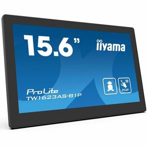iiyama ProLite TW1623AS-B1P 16 Zoll Class LED-Touchscreen-Monitor - 16:9 Format - 30 ms Reaktionszeit - Webcam - 39,6 cm (