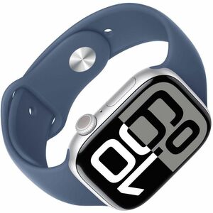 Apple Watch SE Smartwatch - Rechteckig Case Shape - 44 mm Case Height - 38 mm Case Width - Silber Case Color - Denim Band 