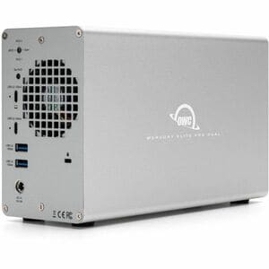 OWC Mercury Elite Pro Dual with 3-Port Hub External Storage Solution - 2 x HDD Supported - 0 x HDD Installed - 2 x SSD Sup