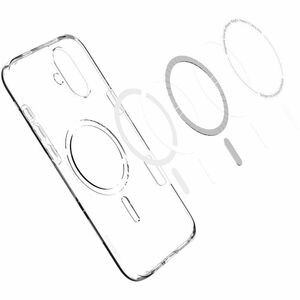 Spigen Crystal Flex Case for Apple iPhone 16 Smartphone - Crystal Clear - Drop Resistant - Wireless Charging Compatible