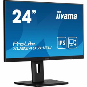 Moniteur LED iiyama ProLite XUB2497HSU-B2 24" Class Full HD - 16:9 - Noir mat - 60,5 cm (23,8") Viewable - Technologie IPS