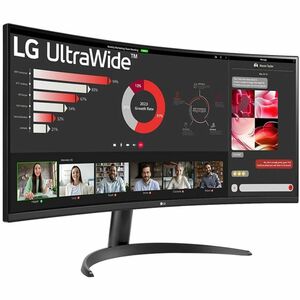 LG Ultrawide 34WR50QK-B 34" Class UWQHD LED Monitor - 21:9 - 86.4 cm (34") Viewable - Vertical Alignment (VA) - LED Backli