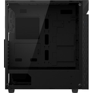 Gigabyte GB-C200G Computer Case - Mini ITX, Micro ATX, ATX Motherboard Supported - Mid-tower - Steel, Glass, Plastic - Bla