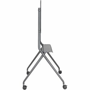 V7 TVCART4 Display Cart - 120 kg Capacity - 4 Casters - 74.93 mm Caster Size - Cold-rolled Steel (CRS), Steel - 1.1 m Leng