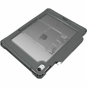 MAXCases Shield Extreme-X2 for iPad 10 10.9" w/3.5 mm Adapter and Tamper-Resistant Design (2022) (Black Bezel-Gray Case) -