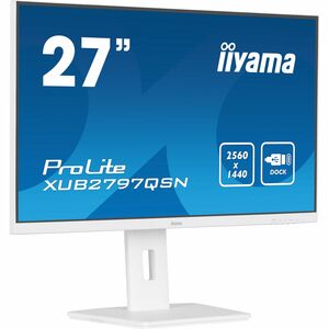iiyama ProLite XUB2797QSN-W2 27 Zoll Class WQHD LED-Monitor - 16:9 Format - Matt-weiß - 68,6 cm (27 Zoll) Viewable - IPS-T
